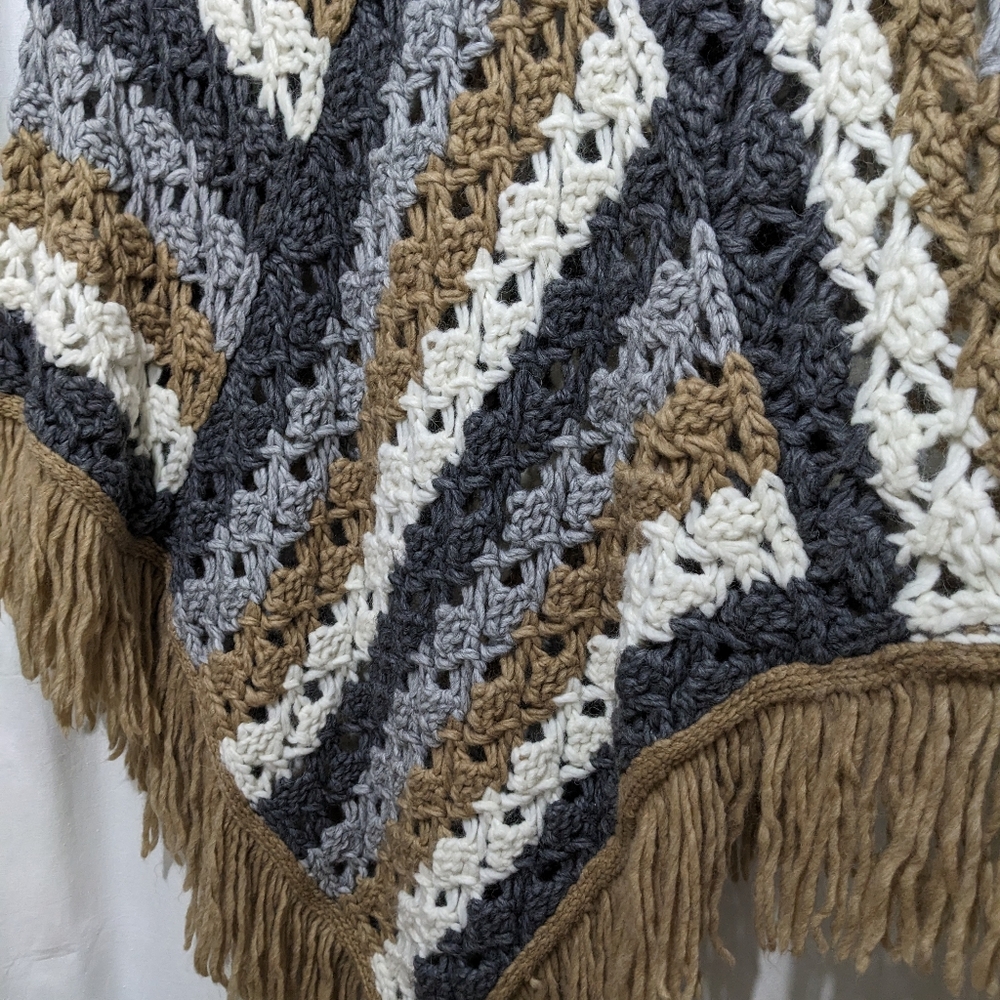 Massimo Dutti Multicolor Patterned Poncho - image 7